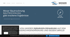 Desktop Screenshot of moser-bautrocknung.at